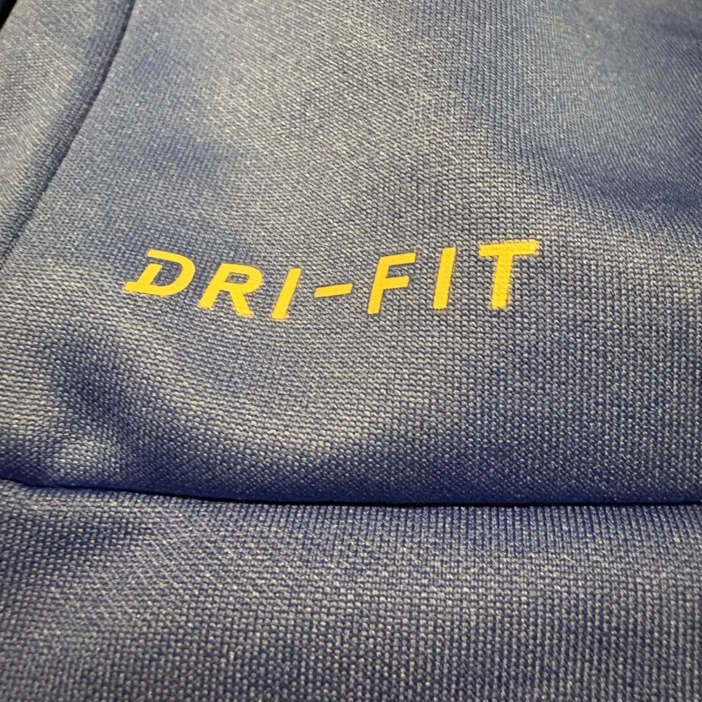 Nike DriFit Pullover Swoosh Logo Hoodie Blue XXL